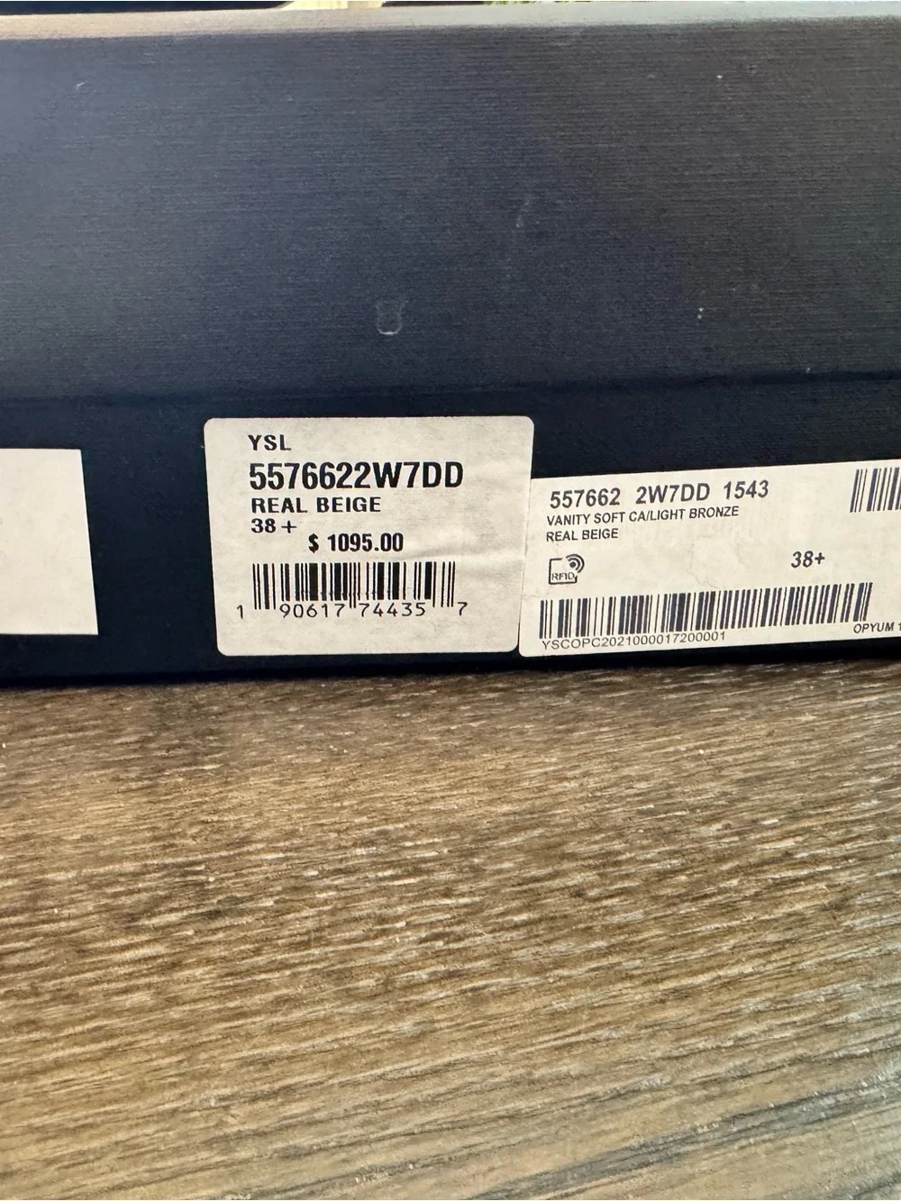 Saint Laurent Cream Opyum 110 YSL Logo Heel Sandal 38.5 8 - Picture 10 of 12